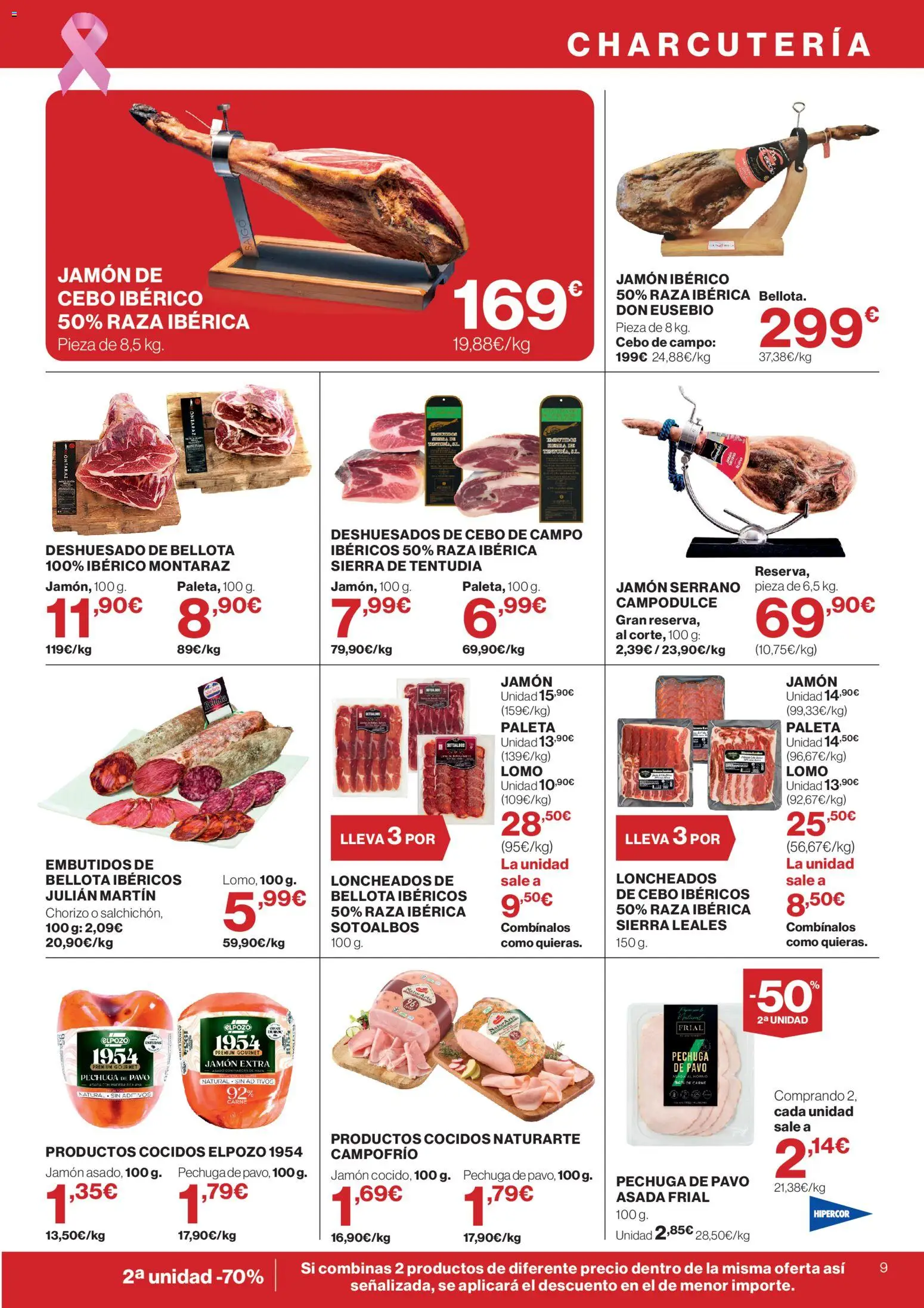 Hipercor catálogo │ válido desde el 15/10/2026 | Página: 9 | Productos: Jamón ibérico, Jamón, Embutidos, Horno