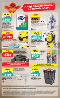 Auchan Fehér hetek ajánlatai - amely érvényes a következő dátumtól: 04.06.2026 | Oldal: 18 | Termékek: Hosszabbító, Porszívó, Magasnyomású mosó, Szerszámosláda