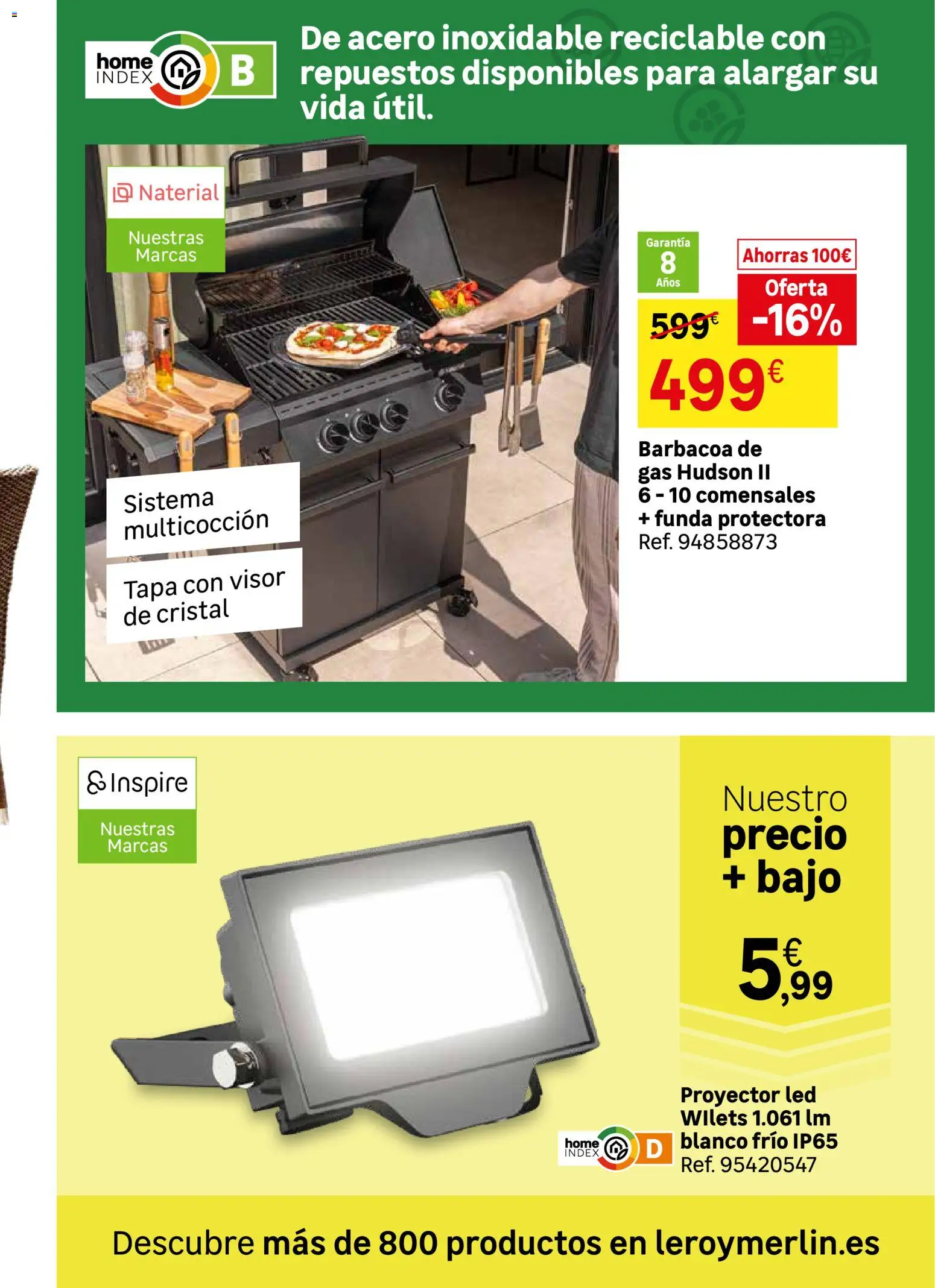 Leroy Merlin catálogo │ válido desde el 25/08/2026 | Página: 66 | Productos: Barbacoa de gas, Funda, Barbacoa