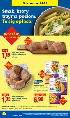 Pogląd oferty "Bułka pełnoziarnista, Provita z niskim indeksem, glikemicznym, Bułka pełnoziarnista Provita z niskim indeksem glikemicznym" - ważna od 24.09.2026 | Strona: 68