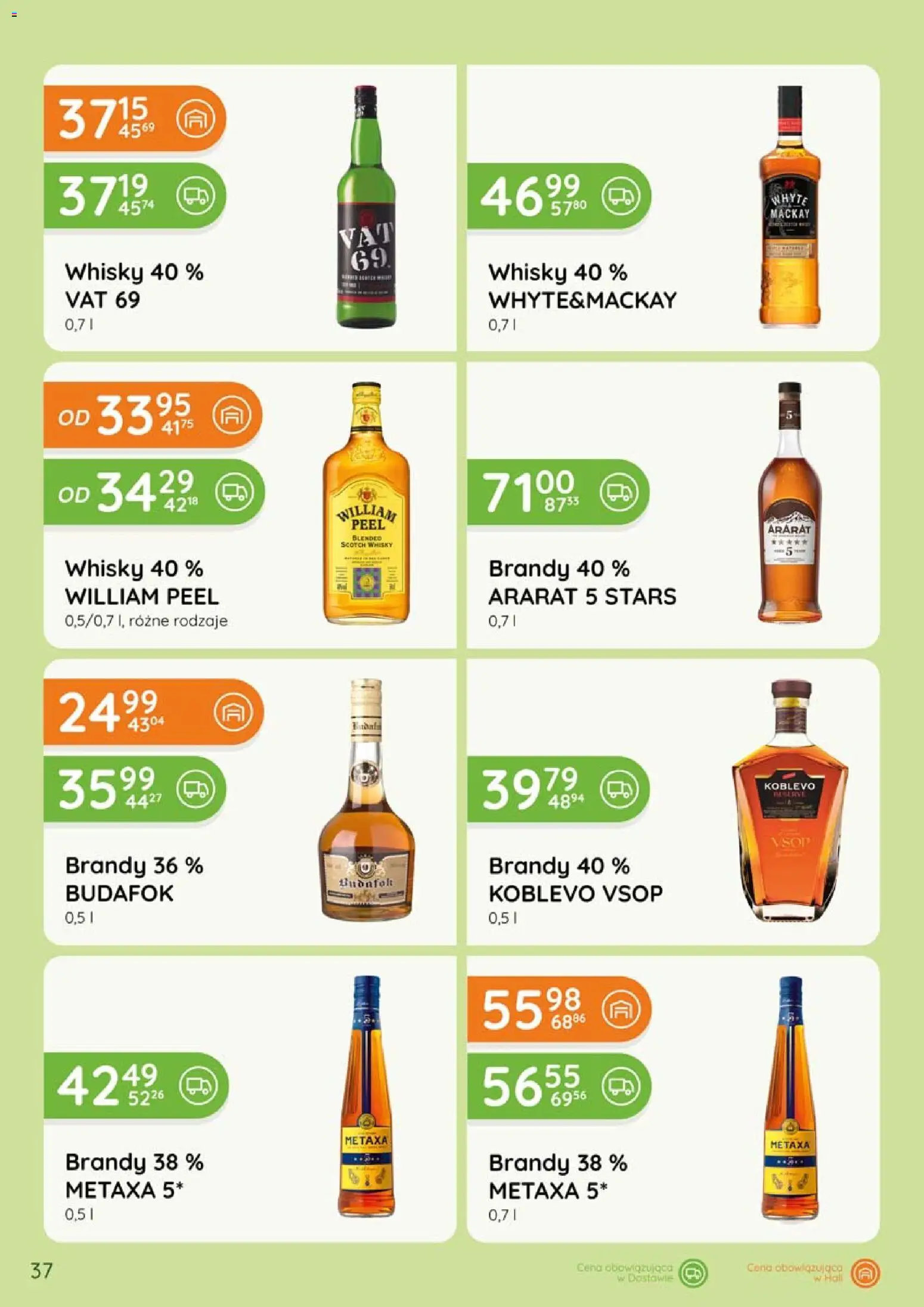 Eurocash gazetka - Katalog Alkoholowy od 01.05.2026 | Strona: 37 | Produkty: Metaxa, Whisky
