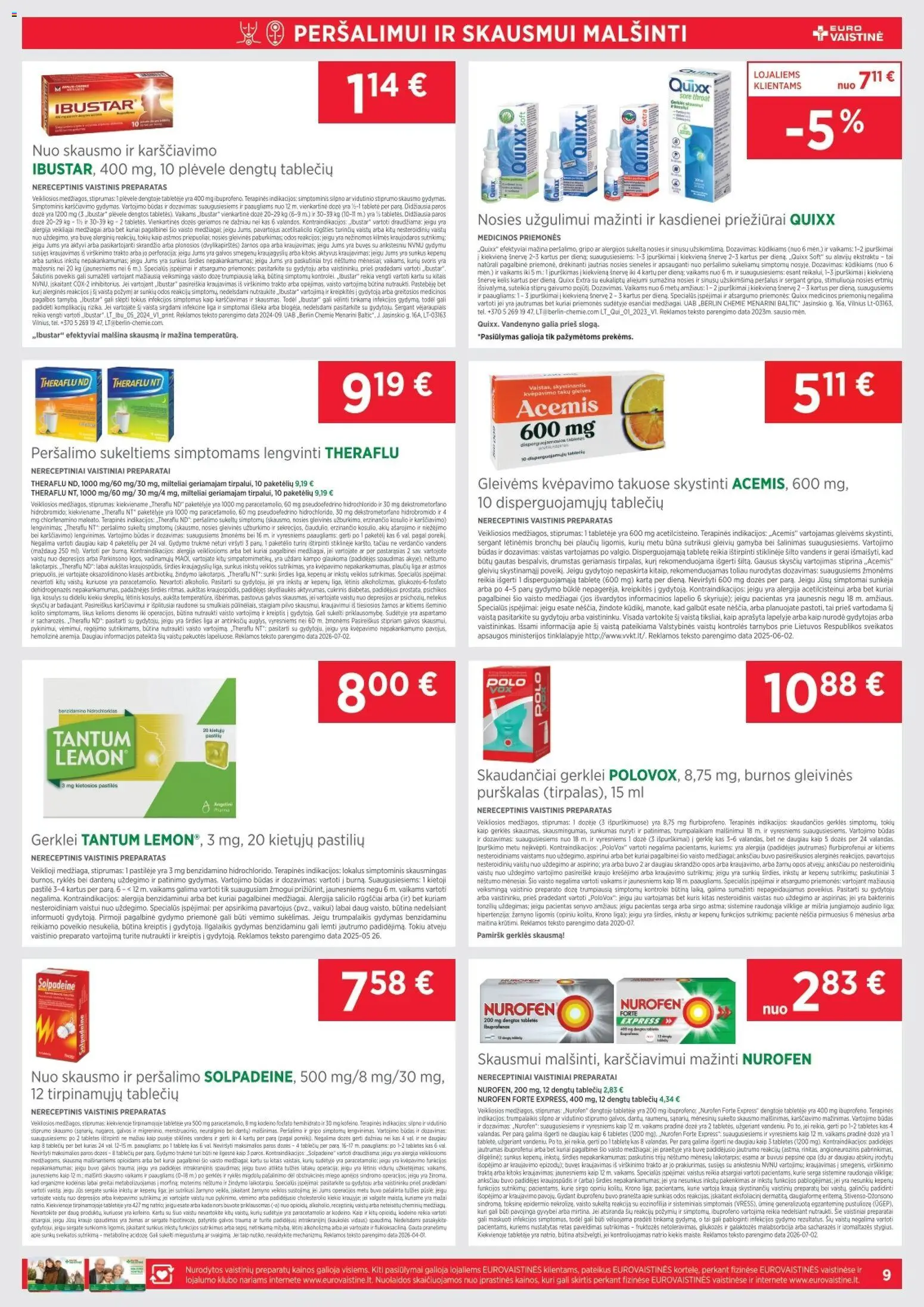 EUROVAISTINĖ akcijos nuo 2026.08.01 | Puslapis: 9