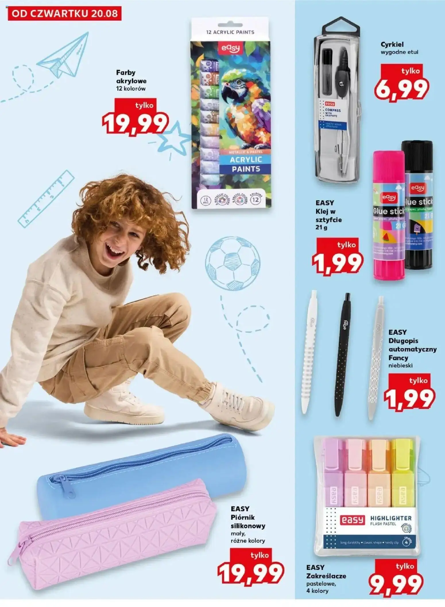 Kaufland gazetka - Wszystko do szkoły od 20.08.2026 - od jutra PDF | Strona: 18 | Produkty: Farby akrylowe, Piórnik