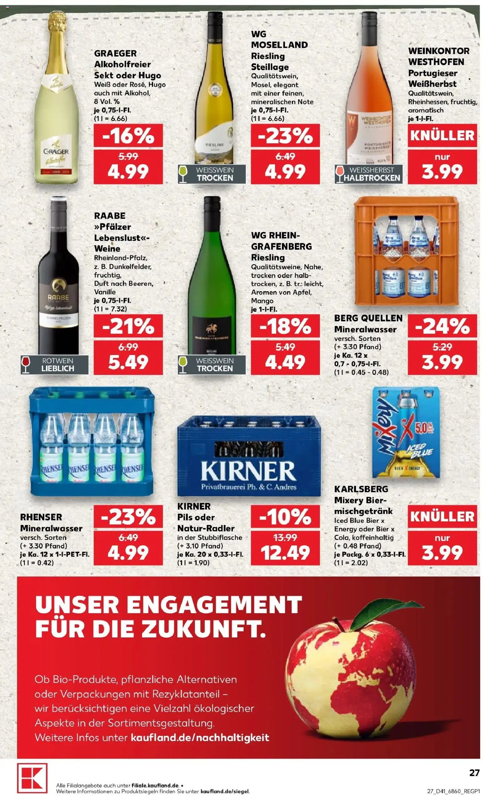 Prospekt Kaufland ab 08.10.2026 » Angebote Online zum Blättern | Seite: 27 | Produkte: Energy, Mango, Mixery, Hugo