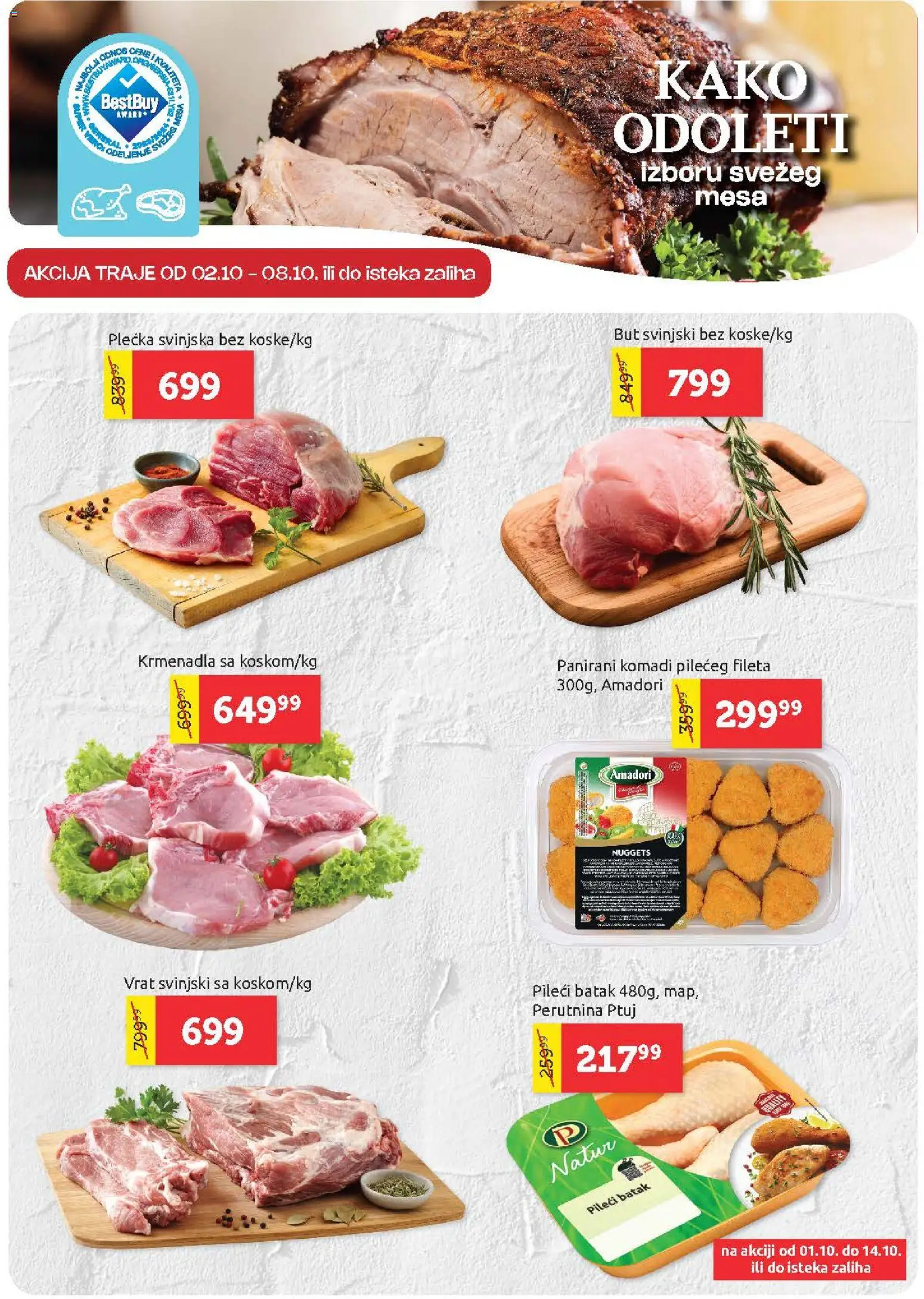 SuperVERO katalog - važi od 01.10.2026 | Strana: 3 | Proizvode: Krmenadla, Pileći batak, Vrat, Perutnina Ptuj