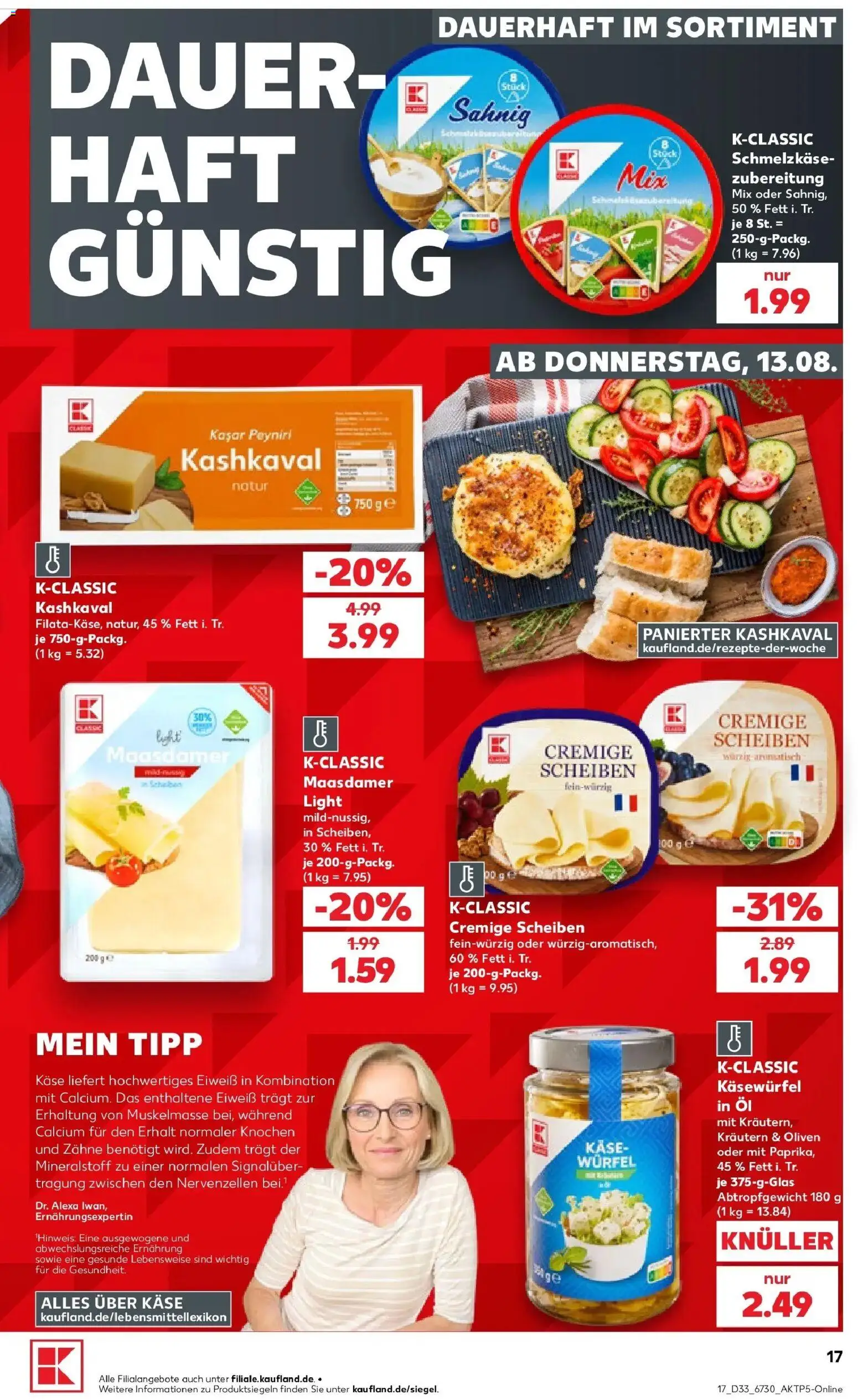 Prospekt Kaufland ab 10.08.2026 » Angebote Online zum Blättern | Seite: 26 | Produkte: Käse, Öl