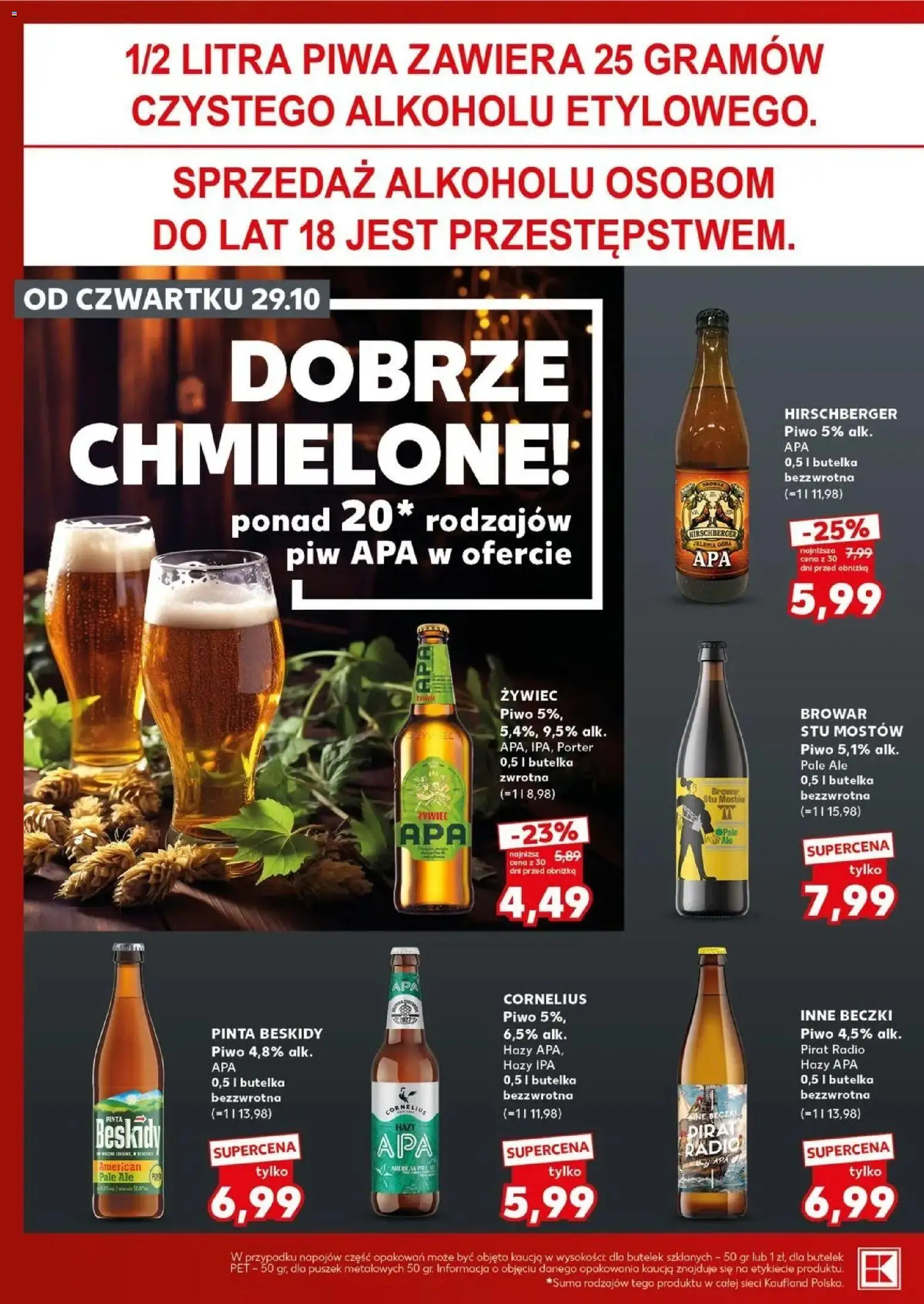 Kaufland gazetka - Super sobota od 31.10.2026 - od jutra PDF | Strona: 22 | Produkty: Radio, Piwo, Cornelius piwo