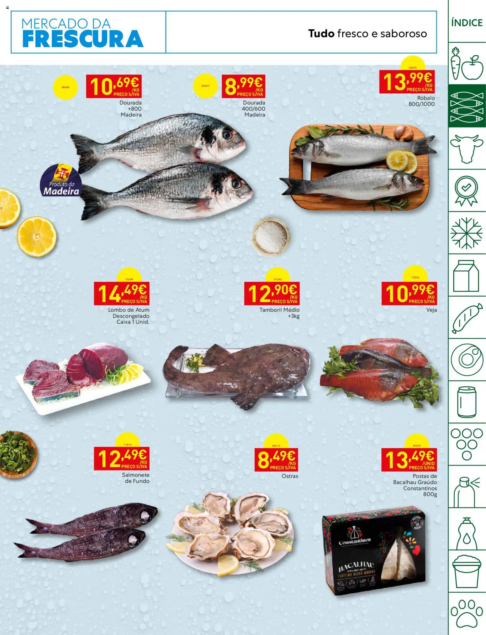 Recheio folheto Madeira │ válido de 15/09/2026 | Página: 3 | Produtos: Atum, Ostras, Caixa, Lombo