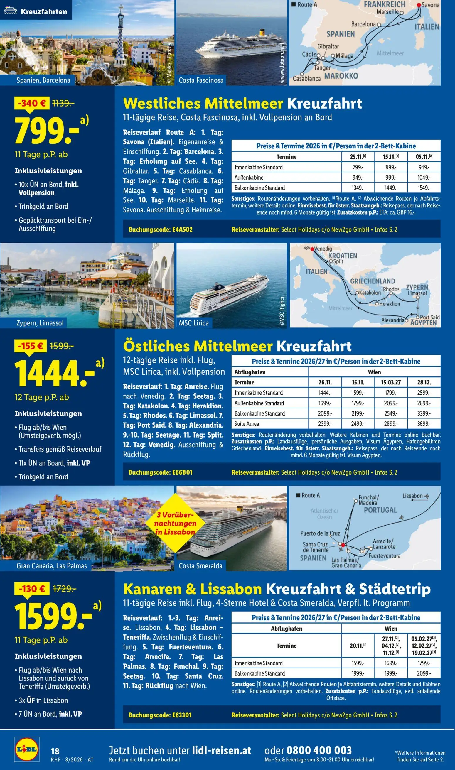 Lidl August Reise - Highlights gültig ab 29.07.2026 | Seite: 18 | Produkte: Uhr