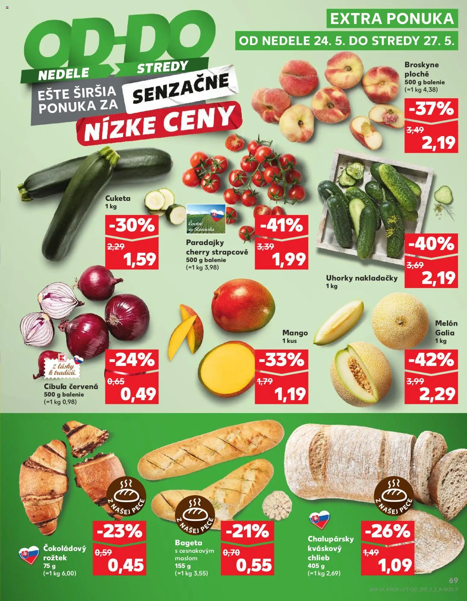 Kaufland SK akciós ujság - amely érvényes a következő dátumtól: 21.05.2026 | Oldal: 69 | Termékek: Mangó
