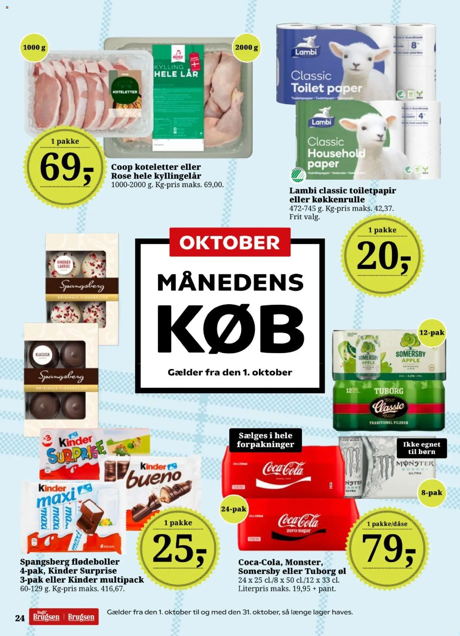 Dagli'Brugsen tilbudsavis – gyldig fra 25/09/2026 | Side: 25 | Produkter: Koteletter, Coca Cola, Lakrids, Cola