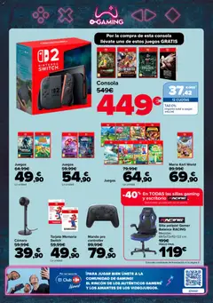 Vista previa Carrefour Electroverano válido desde el 09.06.2026 | Página: 26 | Productos: Consola, Nintendo, Cámara, Silla