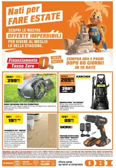 Anteprima del volantino OBI - Nati per fare estate valido a partire dal 30/07/2026