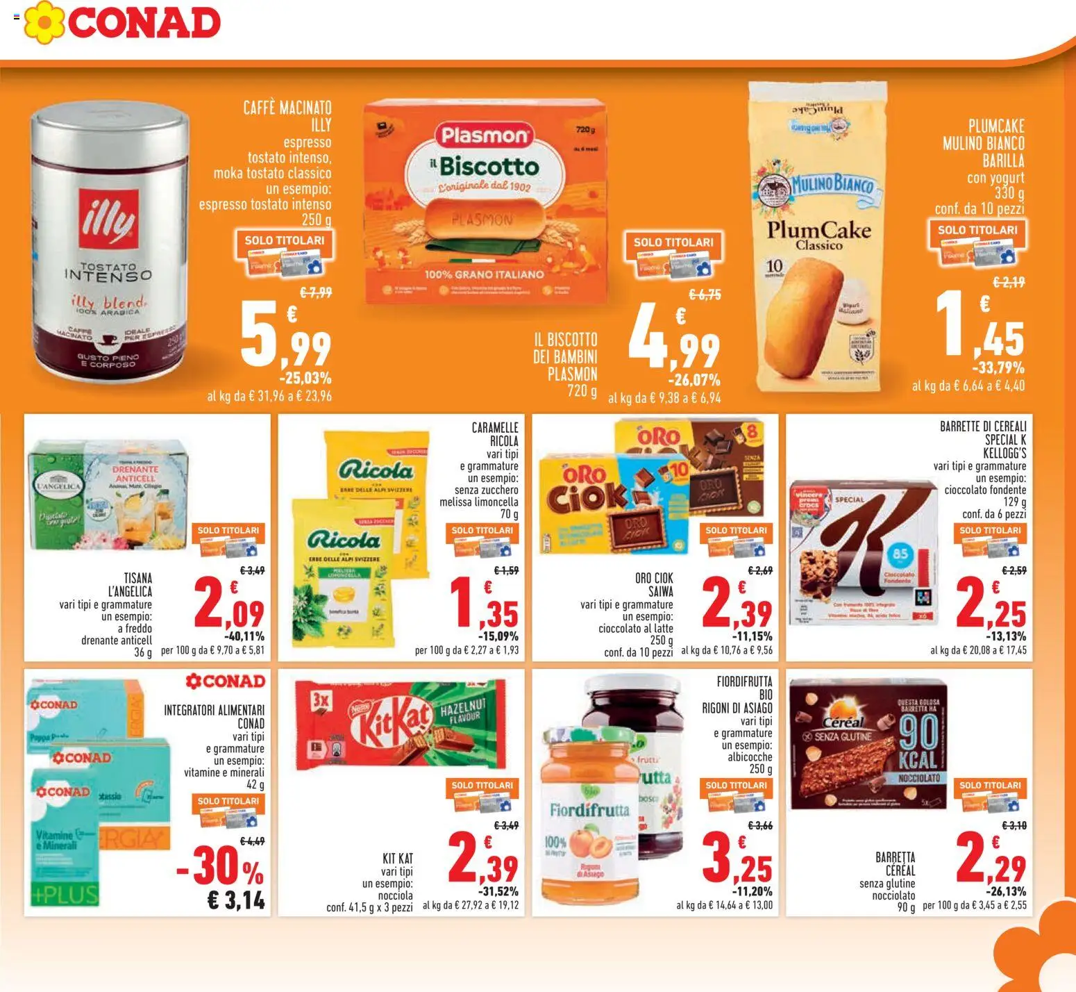 Volantino Conad del 04.06.2026 | Pagina: 15 | Prodotti: Caramelle, Zucchero, Latte, Barretta