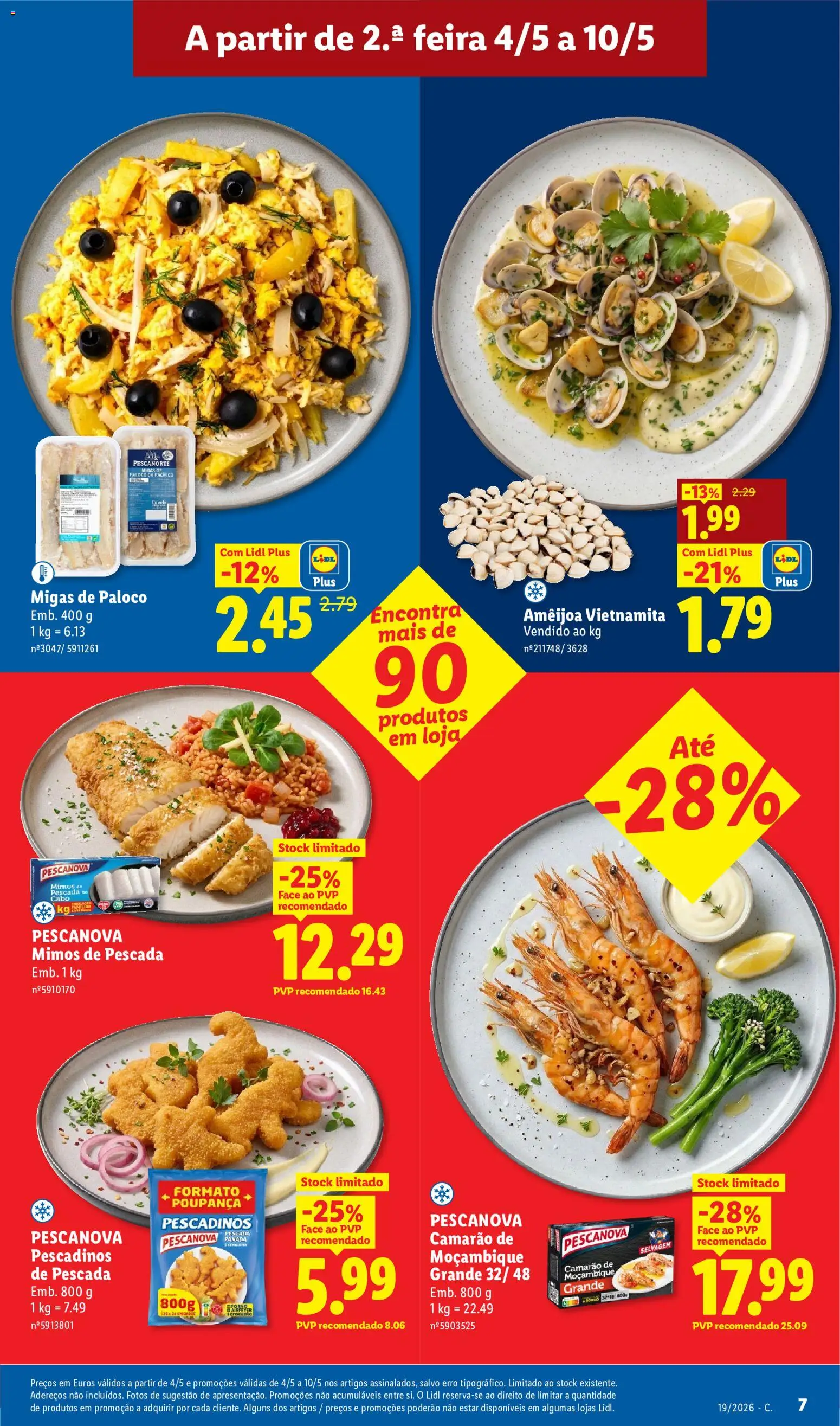 Lidl folheto │ válido de 04.05.2026 | Página: 7 | Produtos: Cabo, Pescada, Camarão, Pescada do cabo