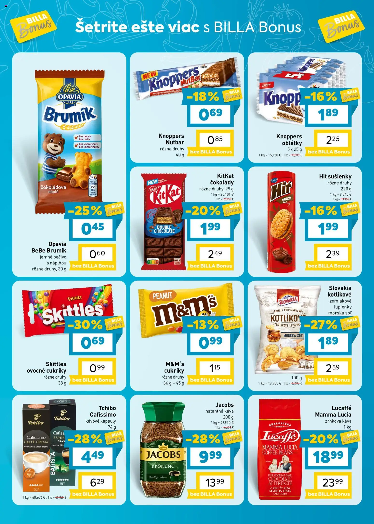 Nové Billa akcie – leták je platný od 09.09.2026 | Strana: 32 | Produkty: Oblátky, Cukríky, Pečivo, Zrnková káva