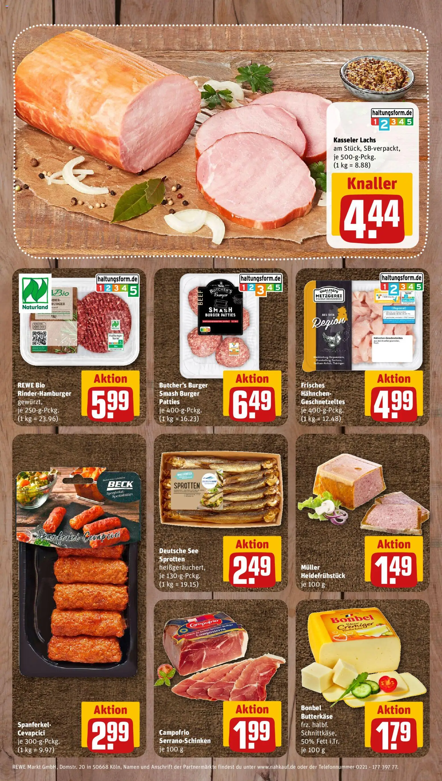 Nahkauf Prospekt – gültig ab 12.10.2026 | Seite: 13 | Produkte: Hahnchen, Cevapcici, Burger, Lachs