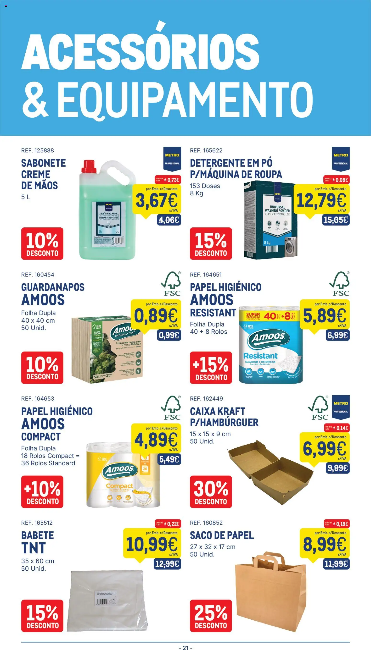 Makro folheto │ válido de 11/08/2026 | Página: 21 | Produtos: Saco, Pó, Sabonete, Creme