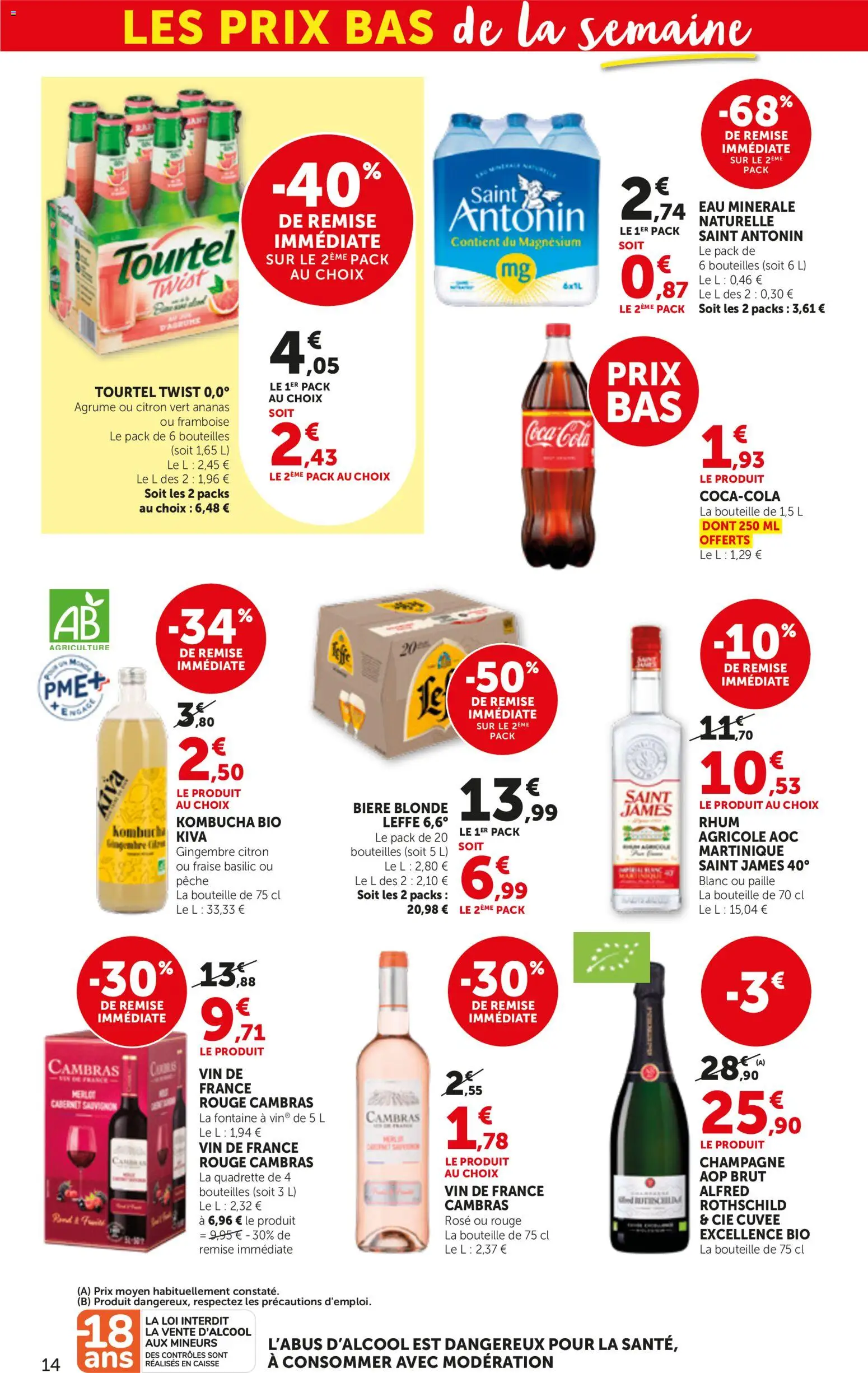 {H1} | Page: 14 | Produits: Cabernet Sauvignon, Citron, Fraise, Bouteille