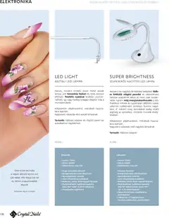 Crystal Nails 2026/27 Nagykatalógus - amely érvényes a következő dátumtól: 2026.03.09. | Oldal: 136 | Termékek: Nyak, Üveg, Lámpa, LED