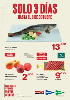 Vista previa Hipercor Solo 3 días válido desde el 06/10/2026