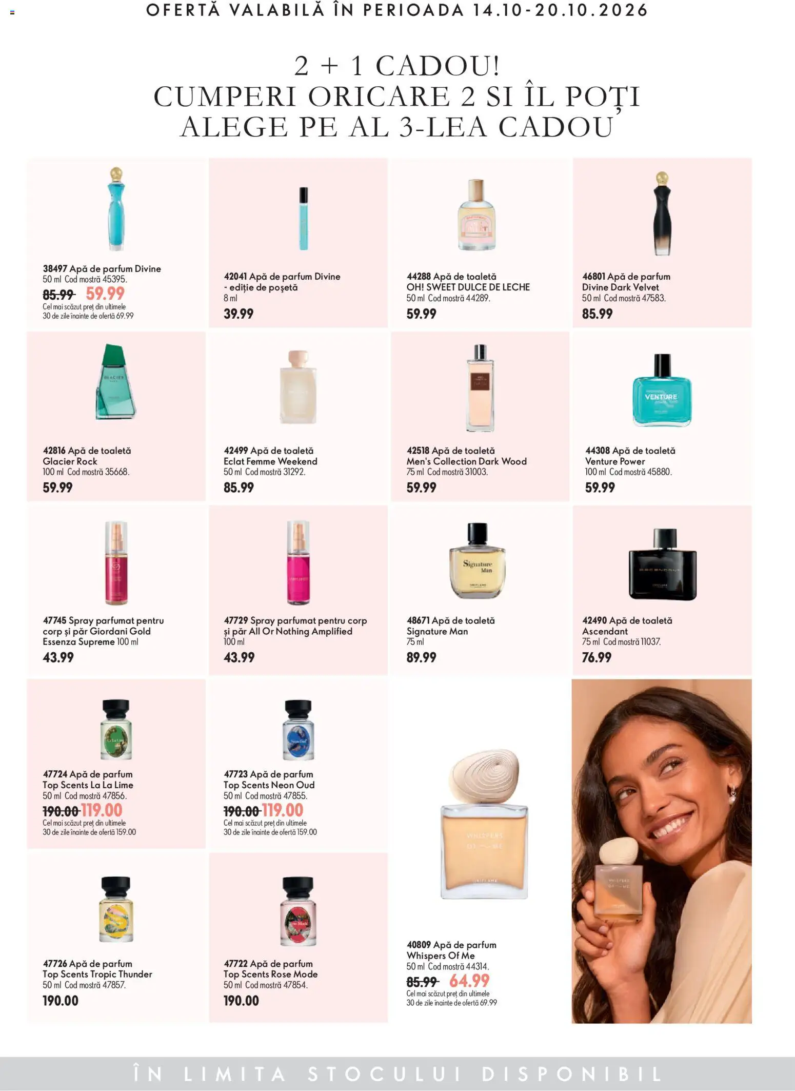 Noul catalog Oriflame – valabil de la 14.10.2026 | Pagină: 11 | Produse: Lime, Top, Toaletă, Parfum