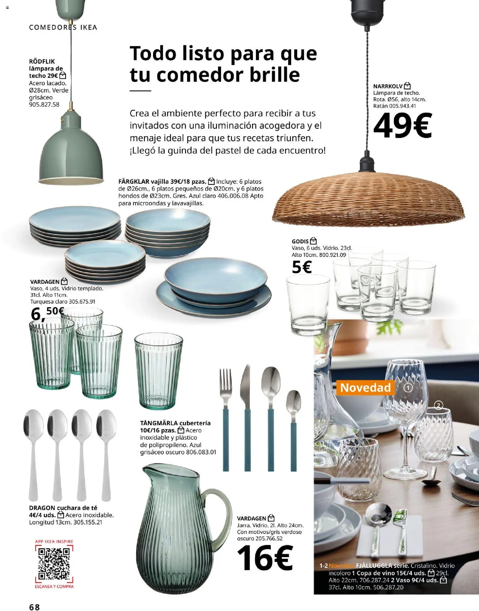 IKEA - Accesorios y decoración │ válido desde el 01/09/2026 | Página: 68 | Productos: Vino, Té, Iluminación, Lámpara