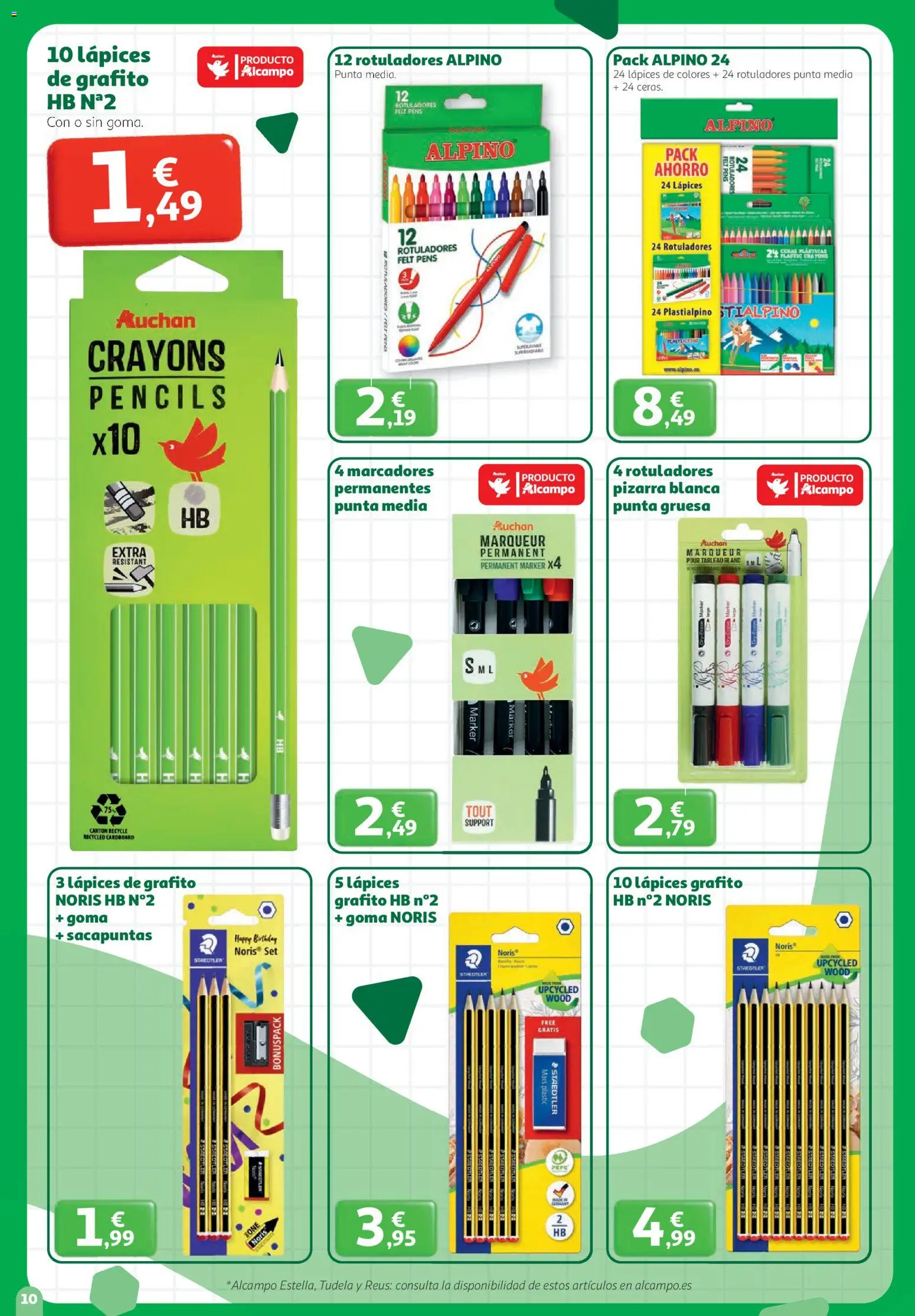 Alcampo - Superstore Nacional │ válido desde el 27/08/2026 | Página: 10 | Productos: Sacapuntas