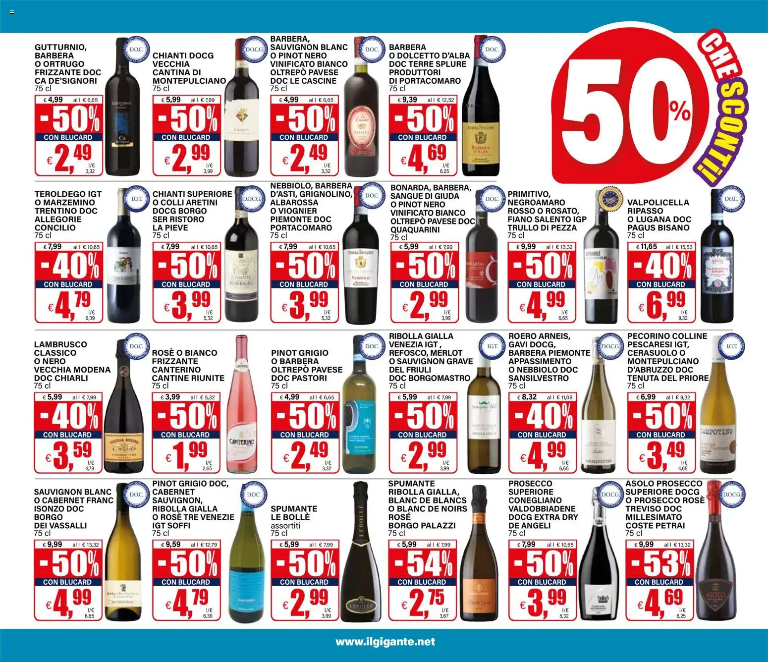Volantino Il Gigante del 16/07/2026 | Pagina: 11 | Prodotti: Prosecco, Spumante, Pecorino