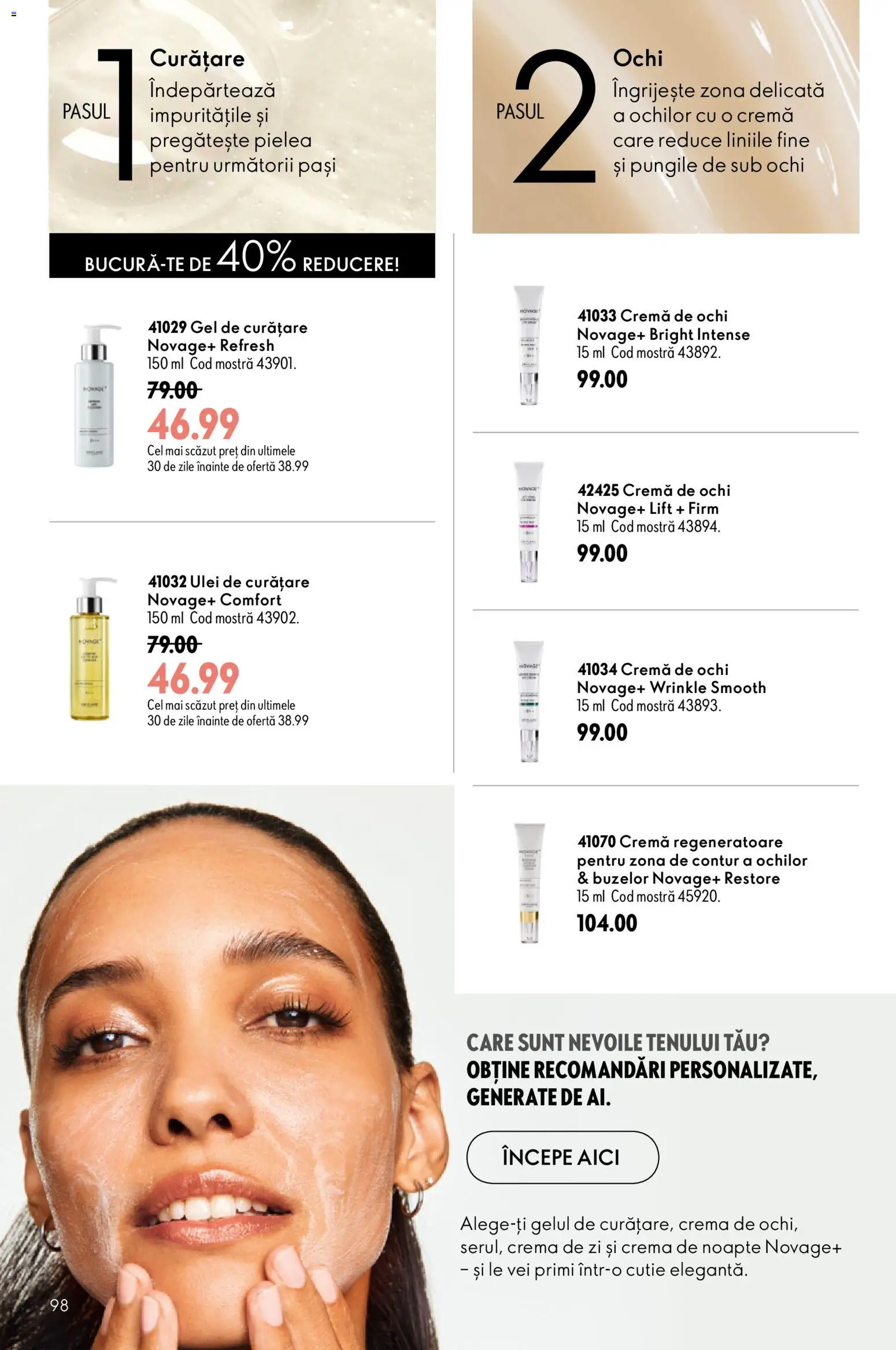 Noul catalog Oriflame – valabil de la 08.07.2026 | Pagină: 98 | Produse: Cremă de zi, Cremă de noapte, Cutie, Ulei