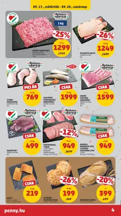 PECSENYE KACSA, hűtött termék kg - amely érvényes a következő dátumtól: 2026.09.17. | Oldal: 6