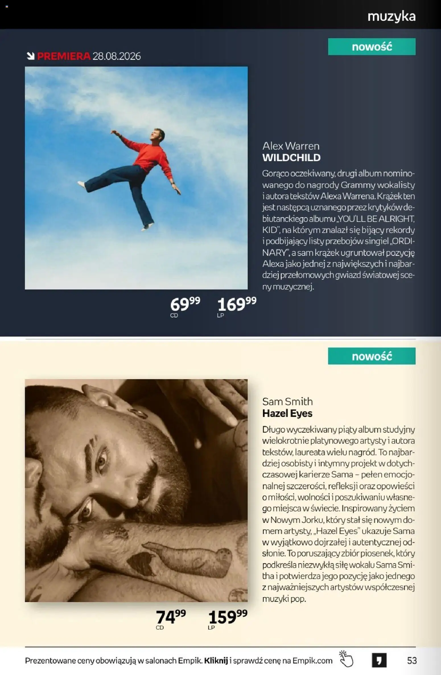 Empik promocje - Tom kultury Muzyka od 26.08.2026 | Strona: 4