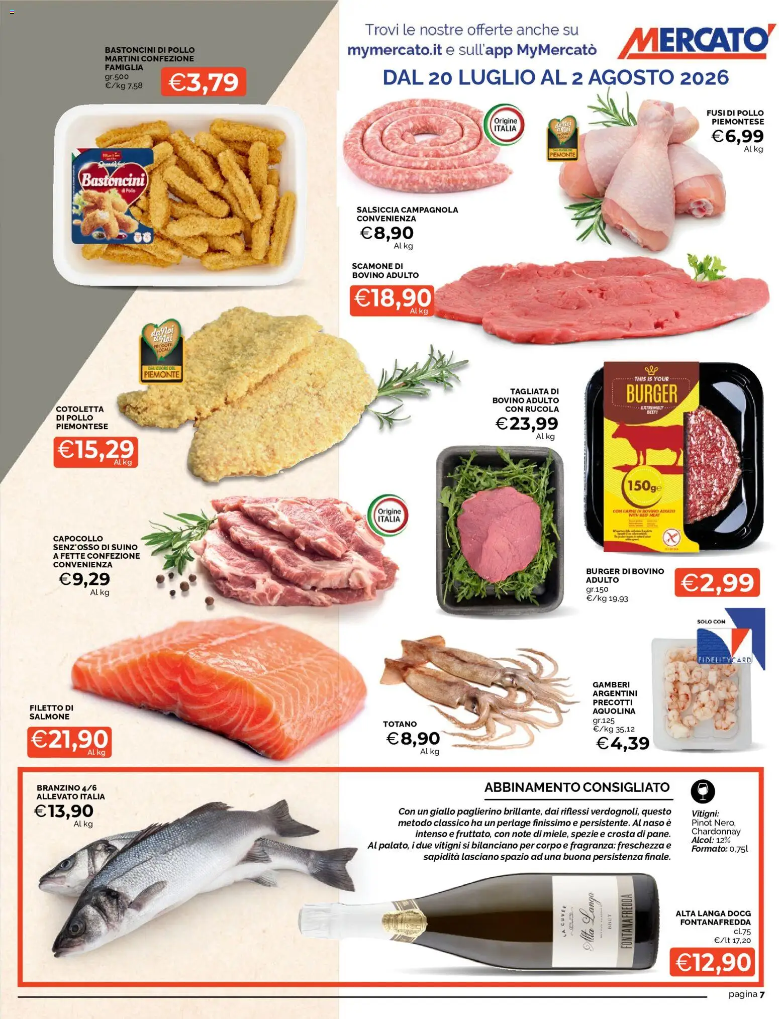 Volantino Mercatò del 20/07/2026 | Pagina: 7 | Prodotti: Pollo, Gamberi, Spezie, Suino