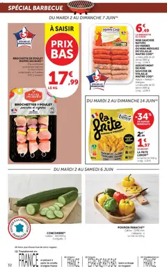 Hyper U - Prévisualisation de Hyper U - Les prix bas de la semaine valide à partir de 02.06.2026 | Page: 32 | Produits: Barbecue, Tajine, Friteuse, Oignons