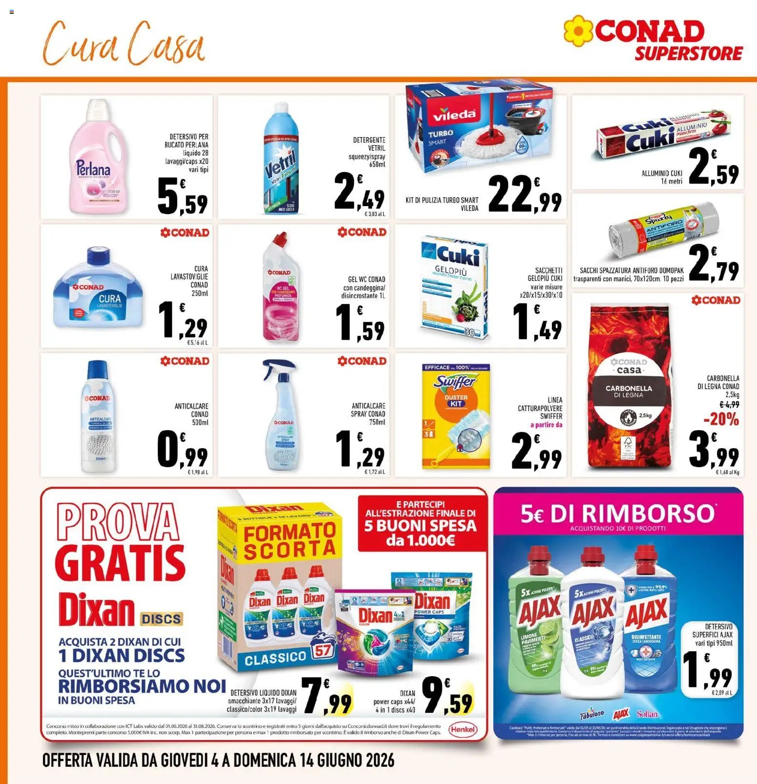 Volantino Conad del 04.06.2026 | Pagina: 30 | Prodotti: Detergente, Limone, Freezer, Lavastoviglie