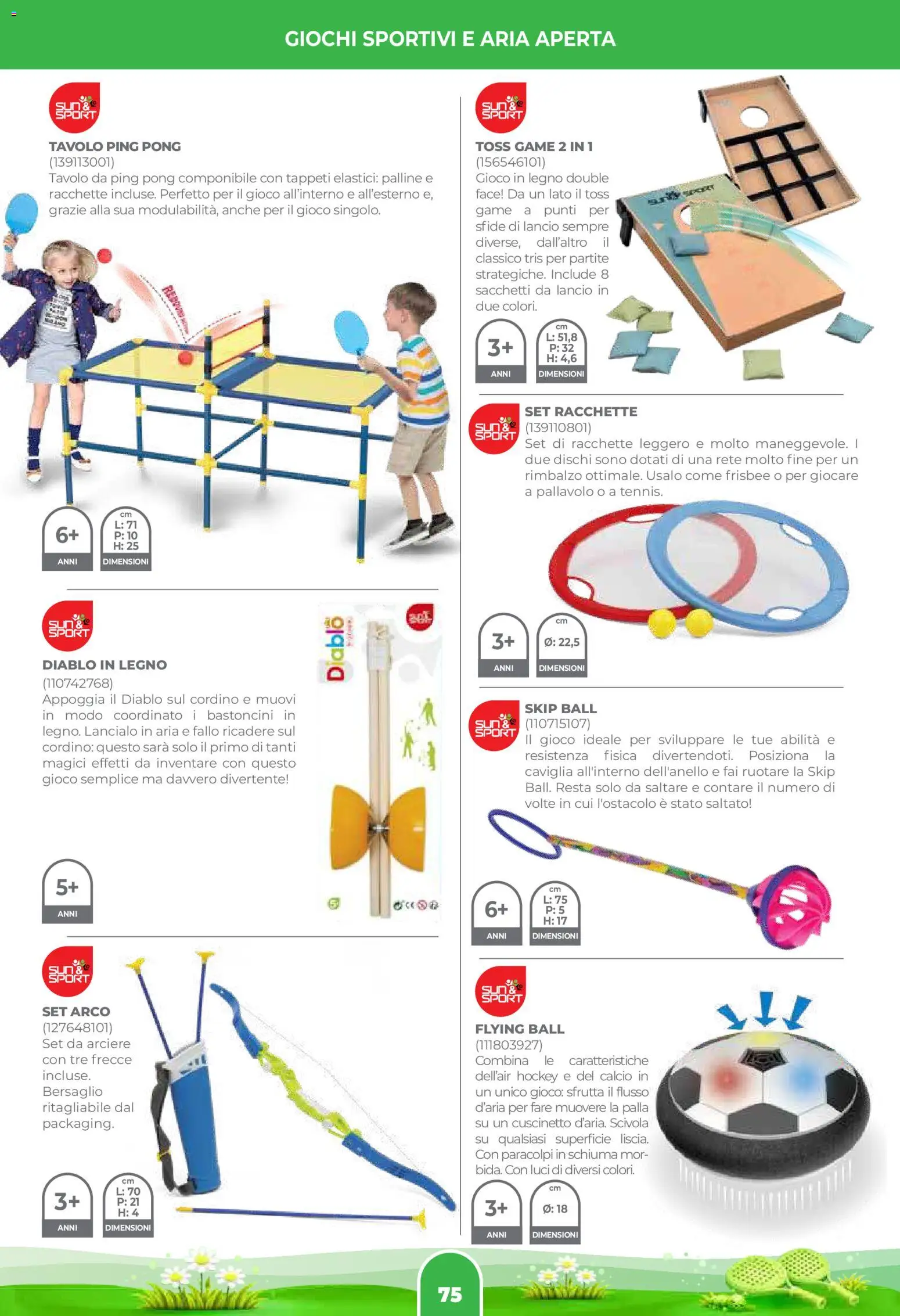 Volantino Toys Center del 02.04.2026 | Pagina: 77 | Prodotti: Racchette, Gioco, Tavolo, Elastici