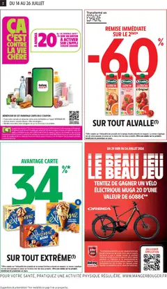 Intermarché - Prévisualisation de Intermarché catalogue valide à partir de 14/07/2026 | Page: 2 | Produits: Vélo électrique, Menthe, Pastèque, Chocolat