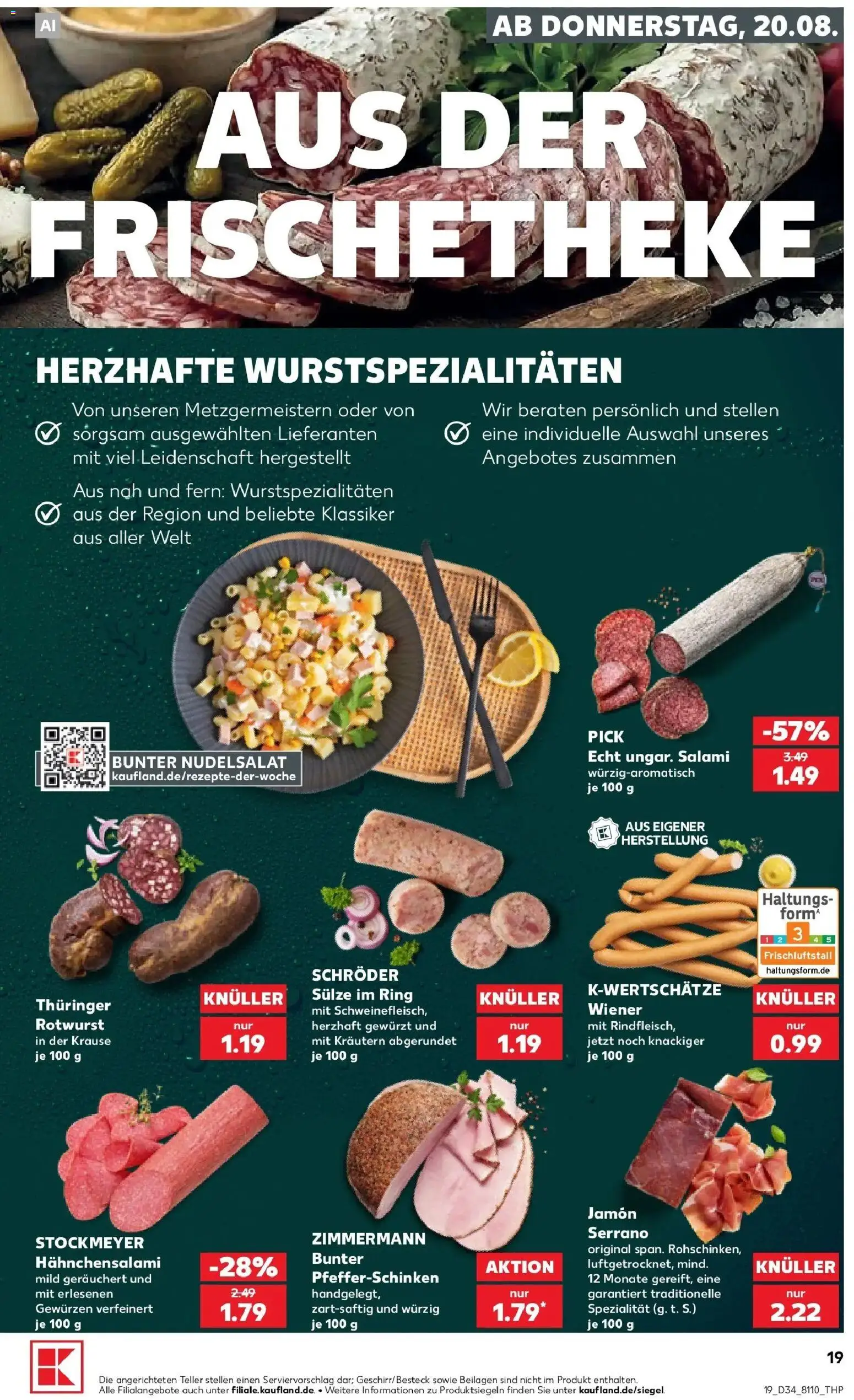 Prospekt Kaufland ab 17.08.2026 » Angebote Online zum Blättern | Seite: 30 | Produkte: Beilagen, Salami