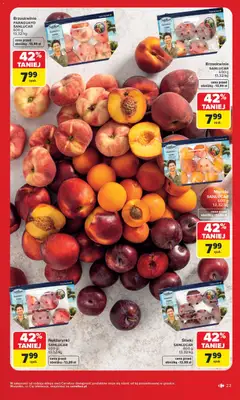 Pogląd oferty "Carrefour gazetka" - ważna od 27.07.2026 | Strona: 25 | Produkty: Morele, Śliwki, Brzoskwinie