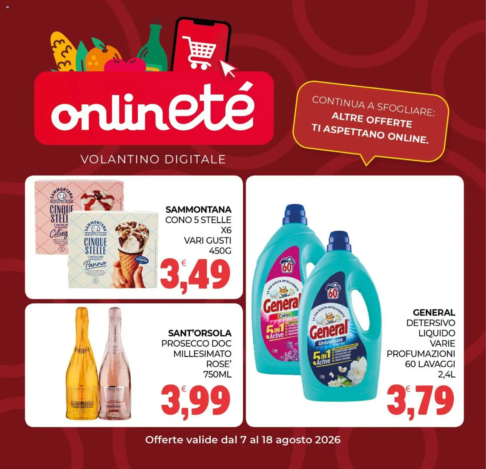 Volantino Eté del 07/08/2026 | Pagina: 25 | Prodotti: Panna, Prosecco