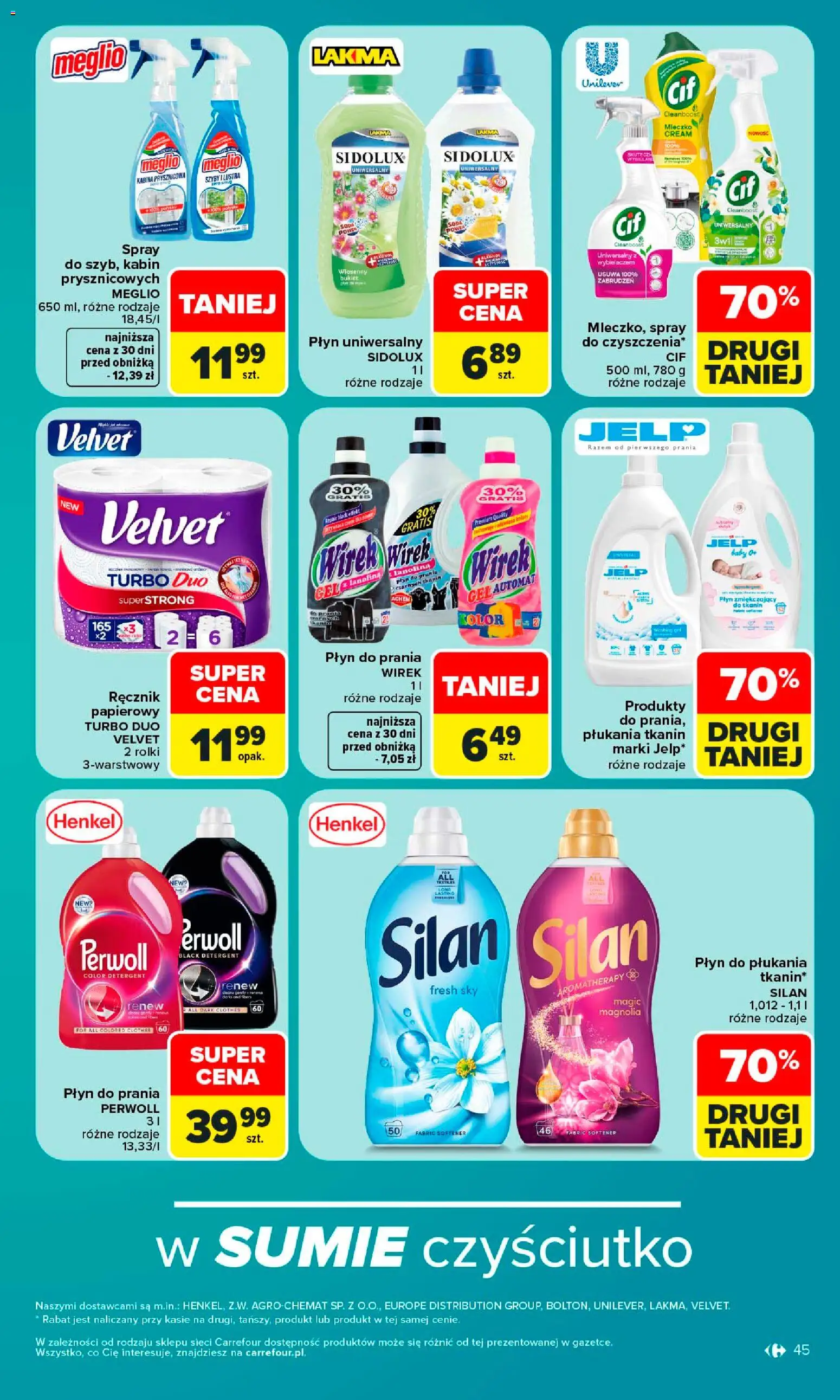 Carrefour gazetka od 10.08.2026 | Strona: 47 | Produkty: Płyn do prania Perwoll, Rolki, Perwoll, Detergent