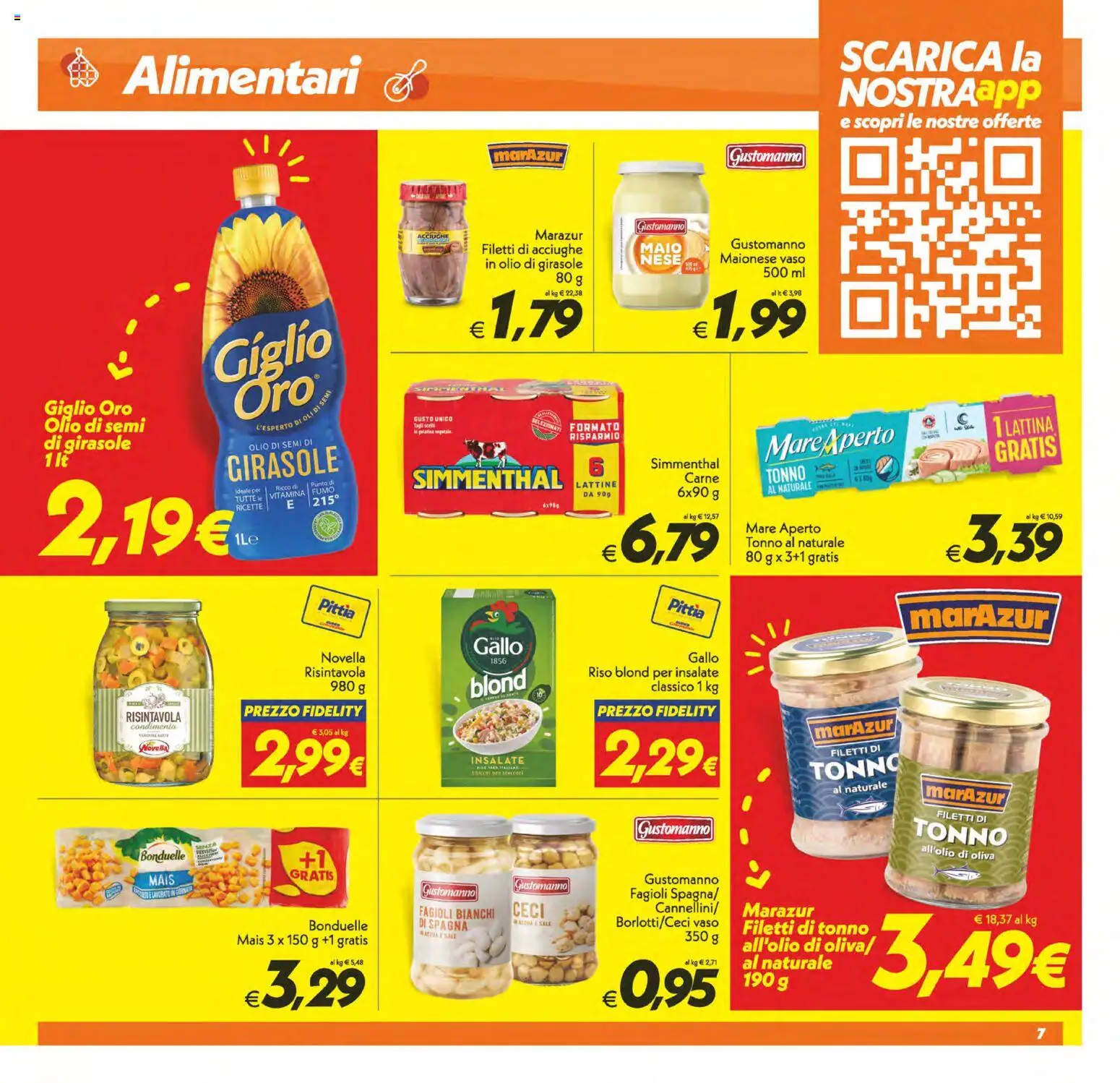 Volantino SuperConveniente del 29.05.2026 | Pagina: 7 | Prodotti: Riso, Ceci, Maionese, Olio di girasole