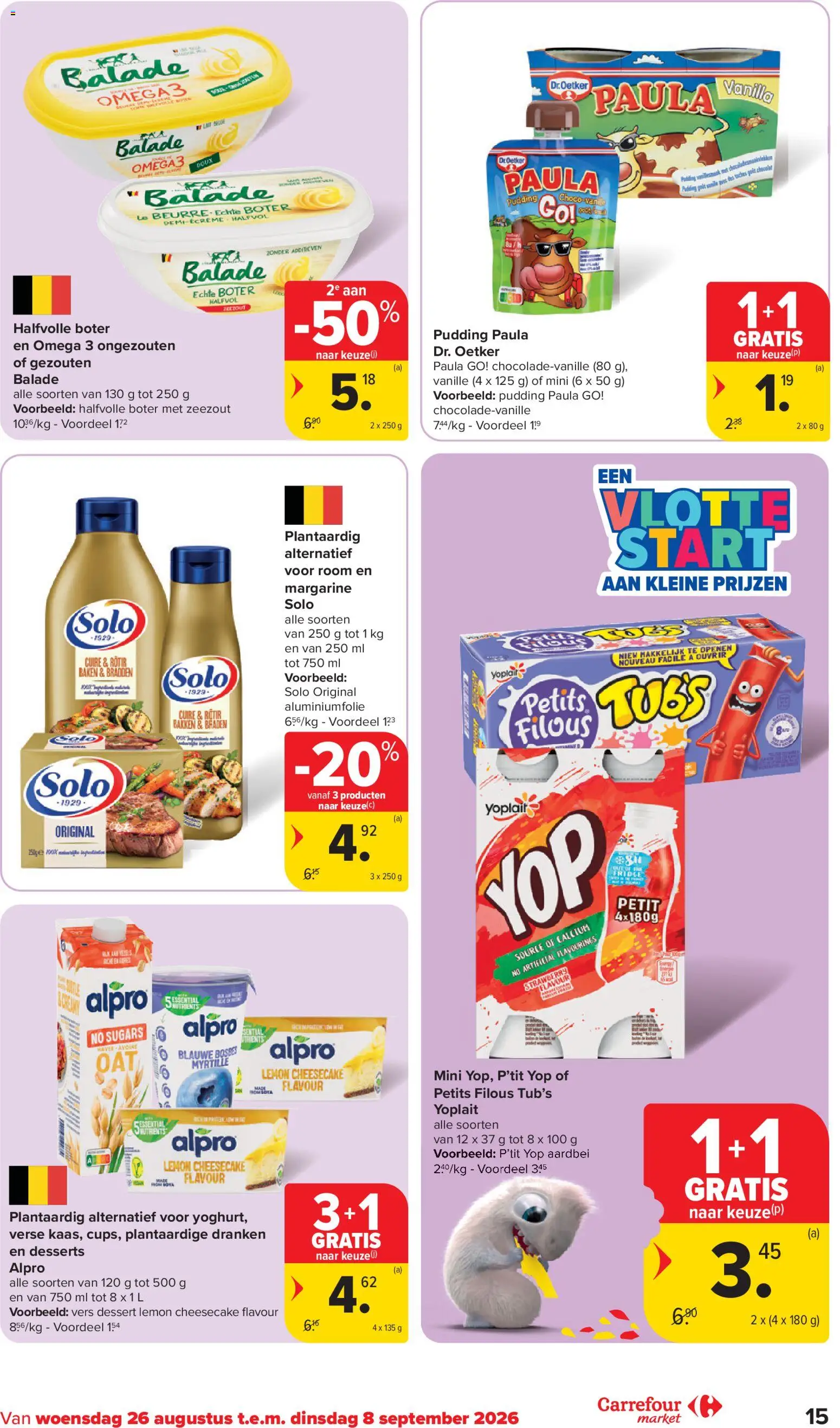 {H1} | Pagina: 15 | Producten: Omega 3, Room, Plantaardige dranken, Margarine