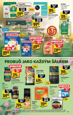 Náhled letáku Albert katalog - Hypermarket od 06.05.2026 | Strana: 13 | Produkty: Tassimo kapsle, Granko, Crema, Starbucks kapsle