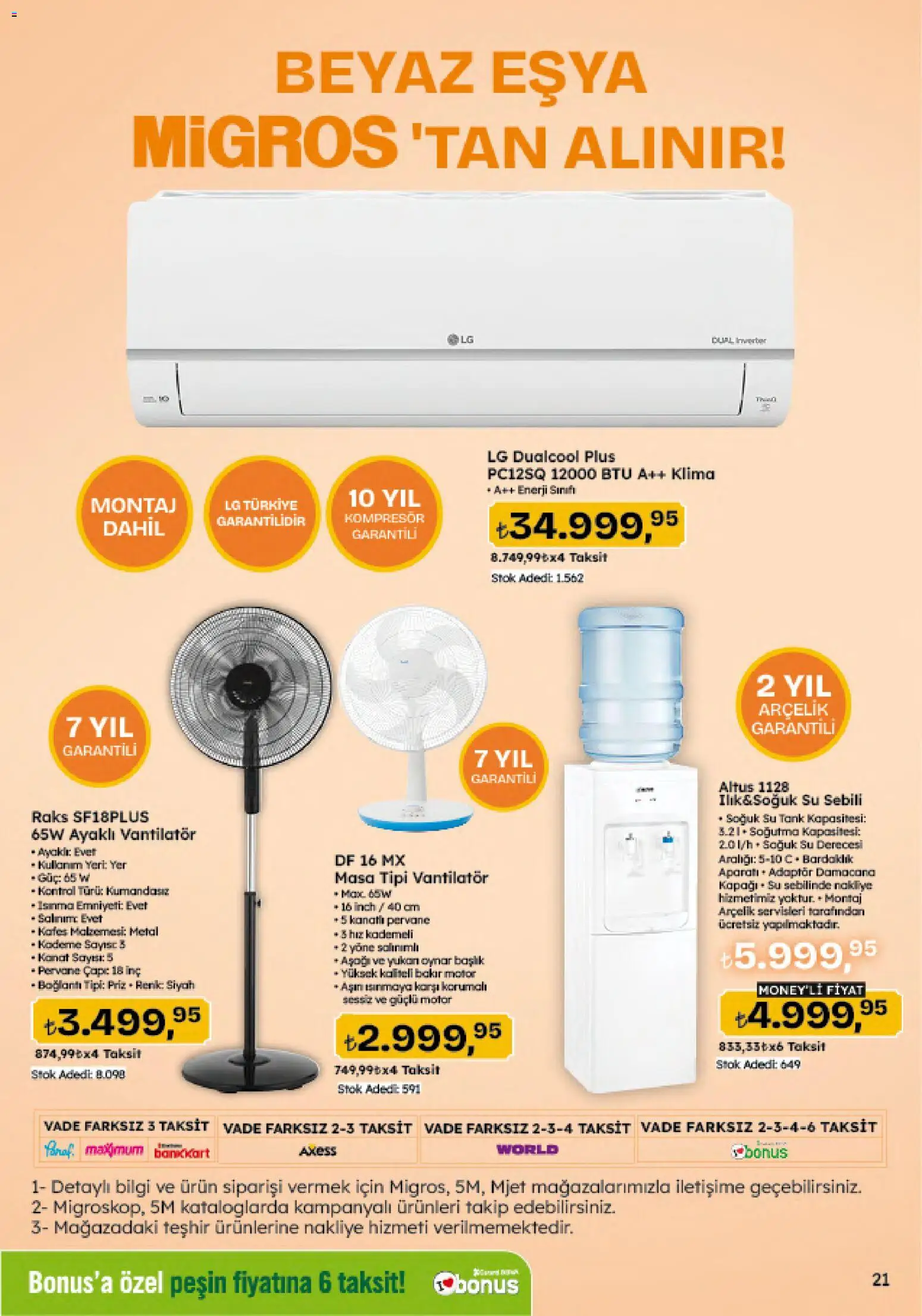 Migros Katalog - Migroskop - 04.06.2026 tarihinden itibaren geçerlidir | Sayfa: 140 | Ürünler: Masa, Priz, Su sebili, Vantilatör