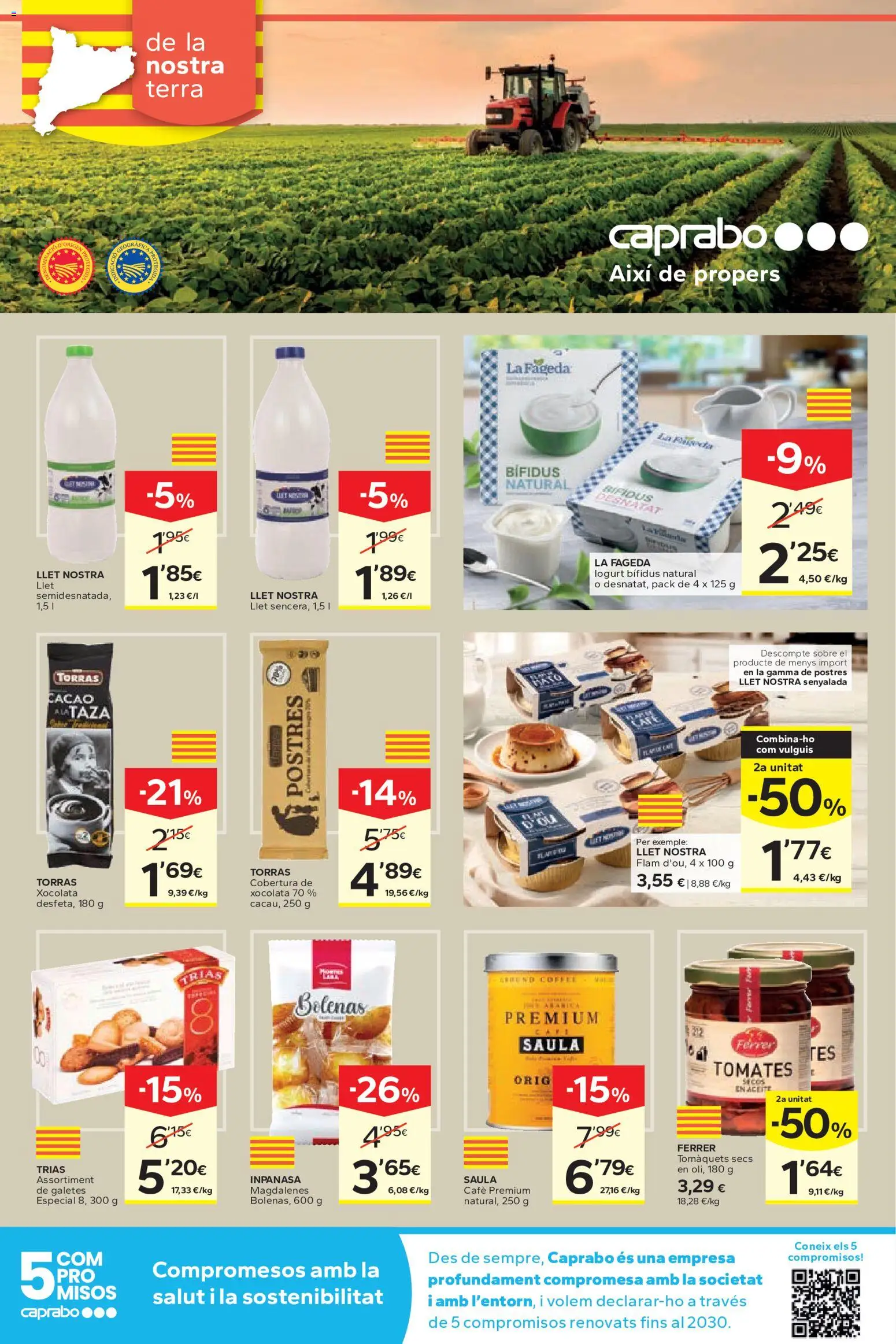 Caprabo folleto │ válido desde el 11.06.2026 | Página: 16 | Productos: Aceite, Café, Tomates, Φρυγανιές σικάλεως