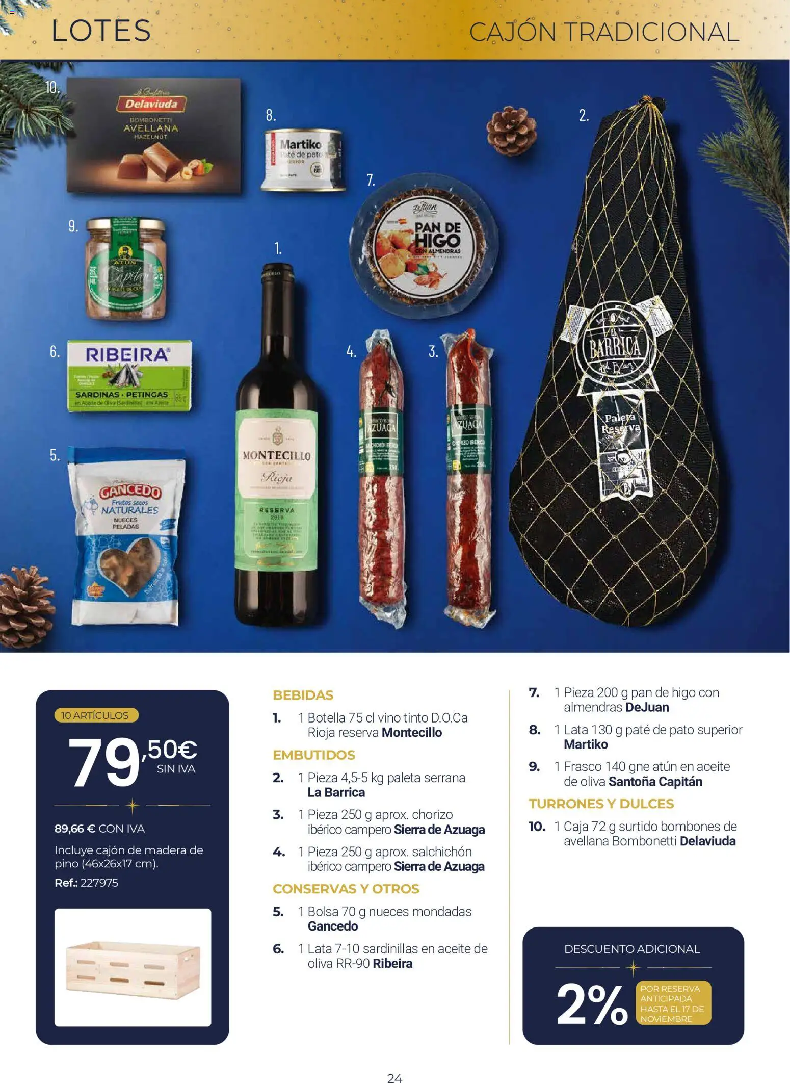 Makro Lotes y Cestas Navidad Centro │ válido desde el 03/09/2026 | Página: 24 | Productos: Nueces, Bolsa, Almendras, Bebidas