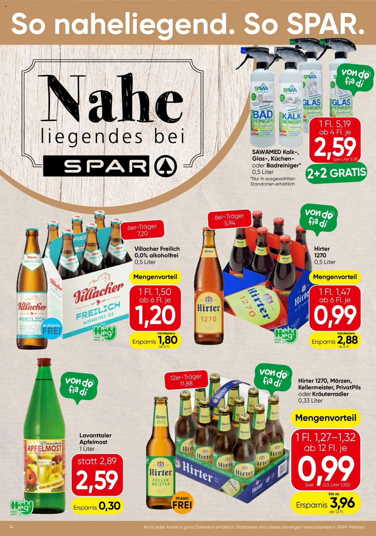 Spar Flugblatt - Kärnten gültig ab 18.06.2026 | Seite: 14