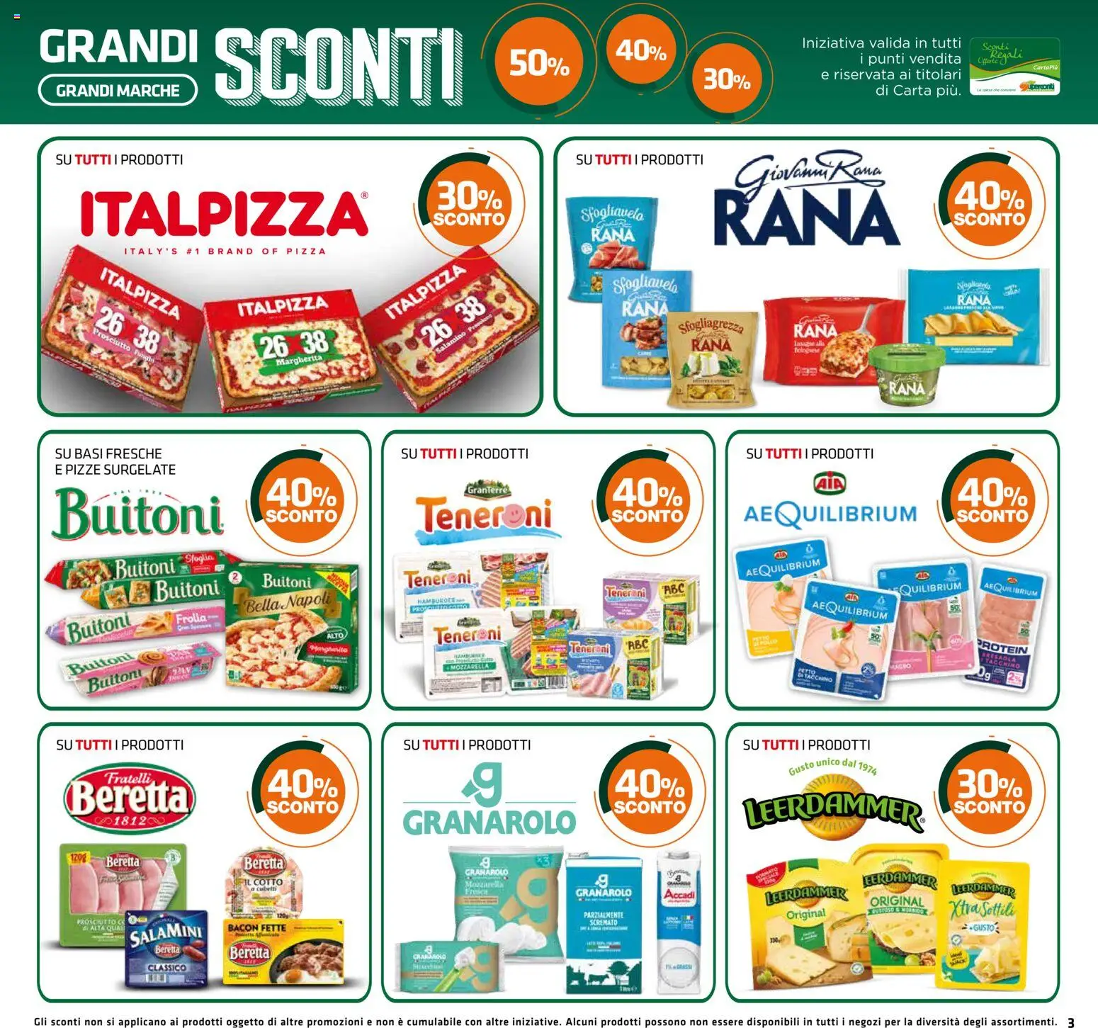 Volantino Superconti del 10/09/2026 | Pagina: 3 | Prodotti: Pizza, Mozzarella, Prosciutto, Funghi