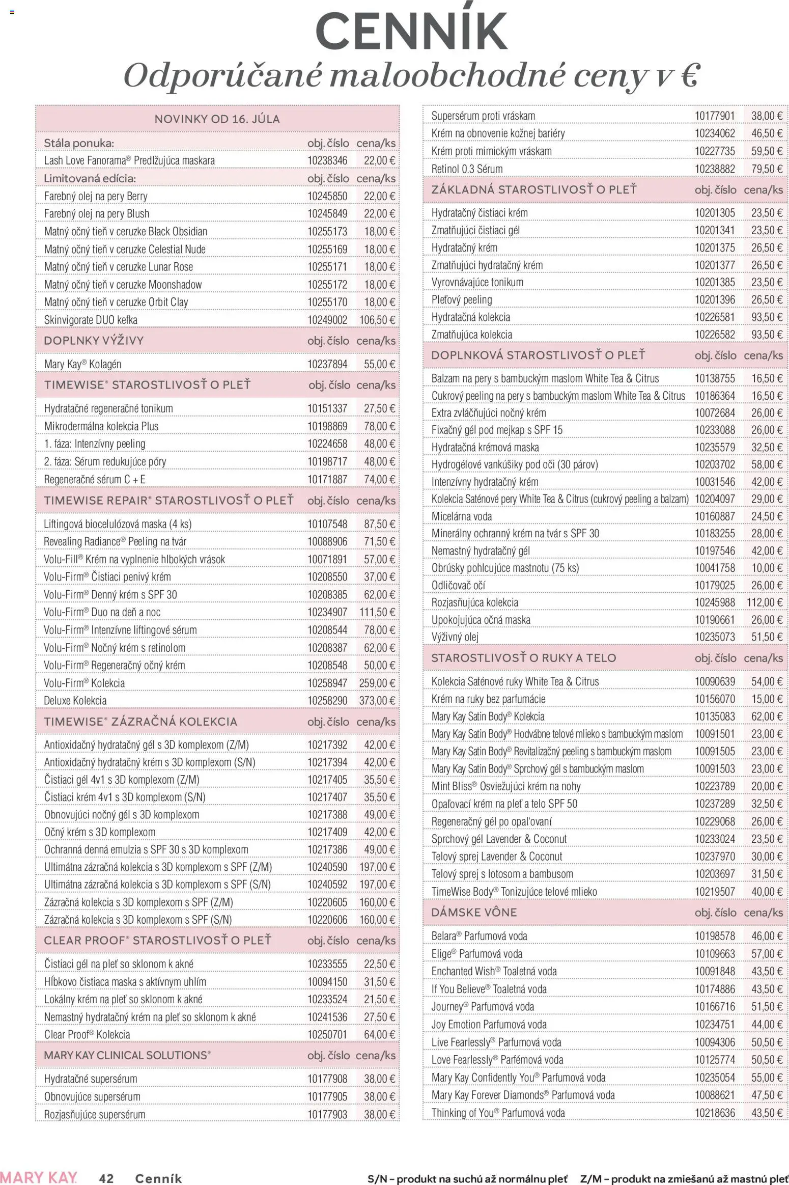 Nové Mary Kay akcie – leták je platný od 30.06.2026 | Strana: 42 | Produkty: Mlieko, Olej, Odličovač očí, Krém na ruky